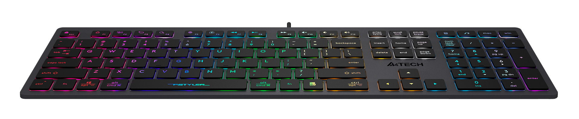 Клавиатура A4Tech Fstyler FX60 (белая подсветка)