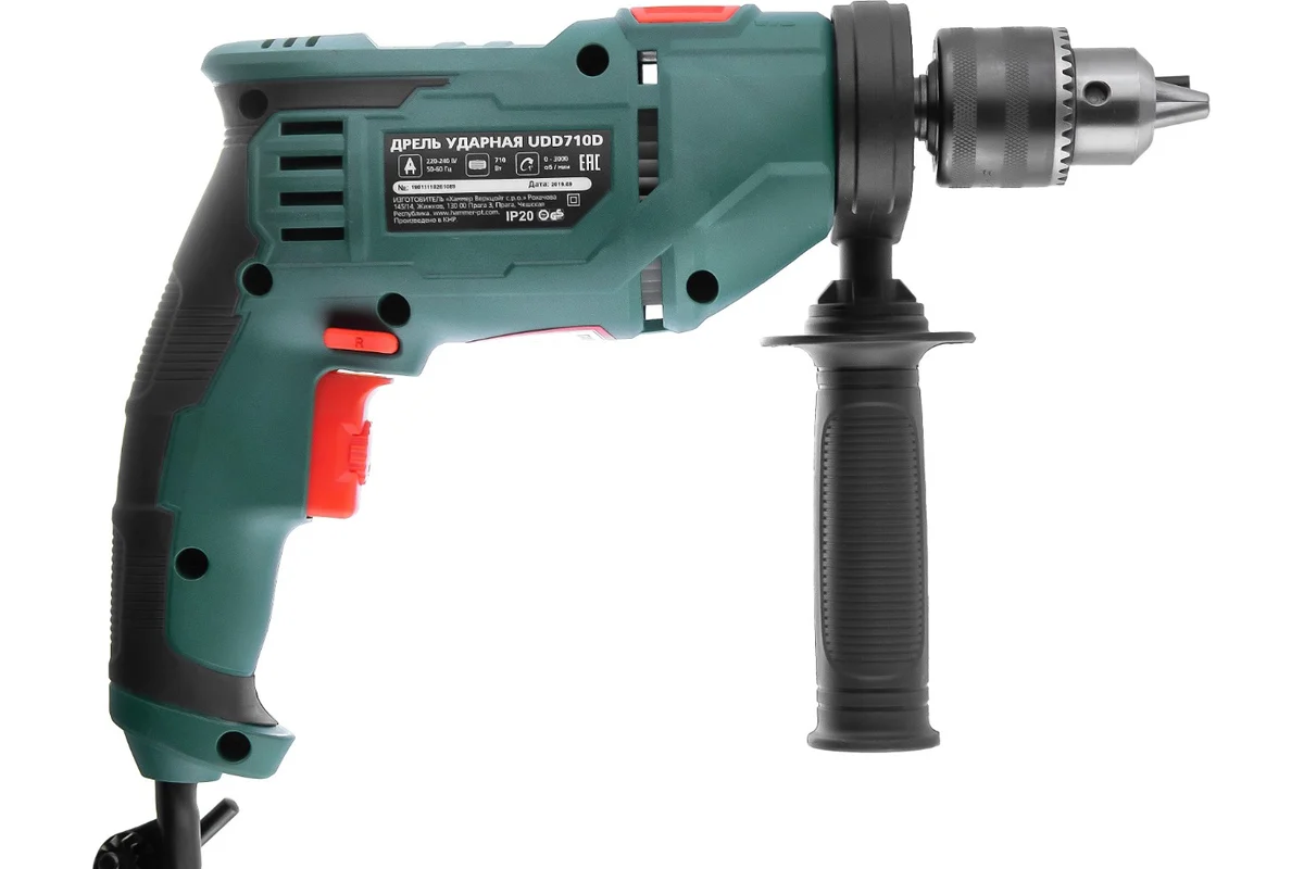 Ударная дрель Hammer UDD710D