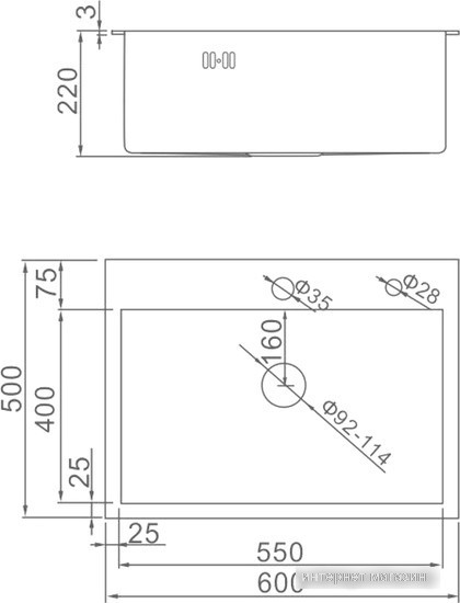 Кухонная мойка Gerhans K36050B (графит)