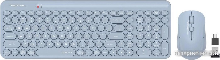 Офисный набор A4Tech Fstyler FG3300 Air (синий)