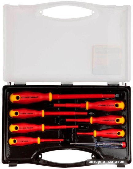 Набор отверток Stayer Profi Electro 100-250В, Cr-V 25145-H8_z01 (8 предметов)