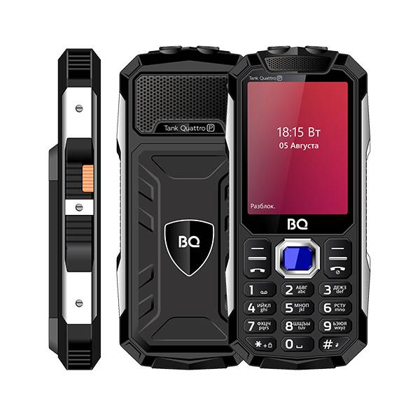 Мобильный телефон BQ-Mobile BQ-2817 Tank Quattro Power (черный)
