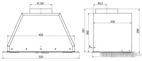 Кухонная вытяжка Elikor 52П-650-Э3Д (белый)