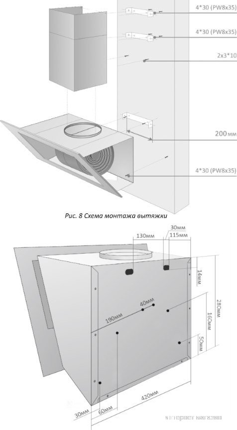 Кухонная вытяжка Exiteq EX-1466 (черный)