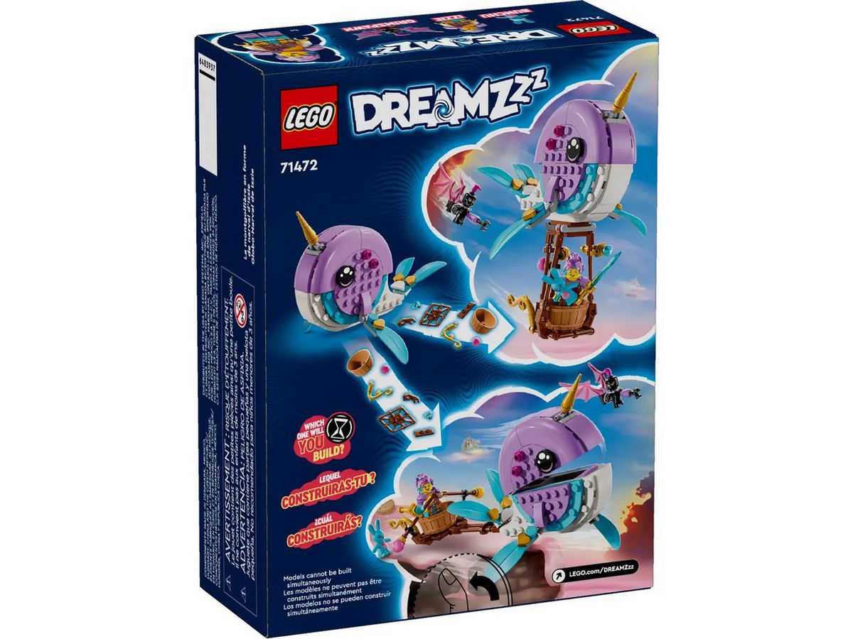 Конструктор LEGO DREAMZzz Воздушный шар Нарвал Иззи 71472