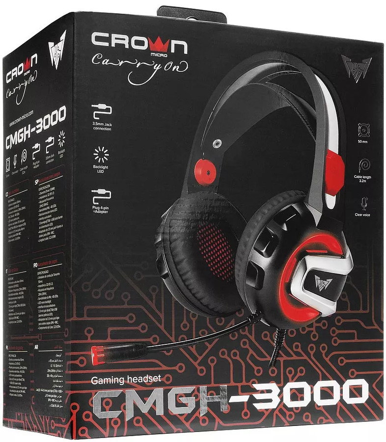 Наушники CrownMicro CMGH-3000