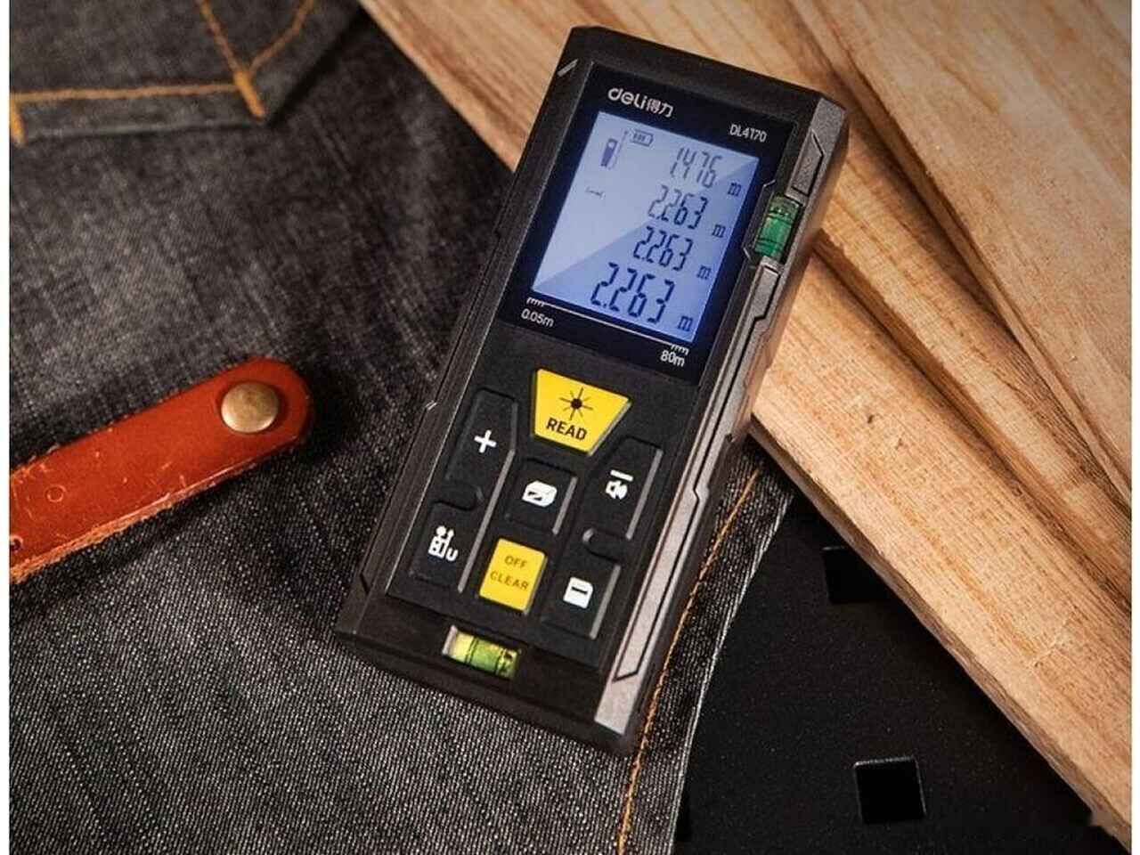 Лазерный дальномер Deli DL4170