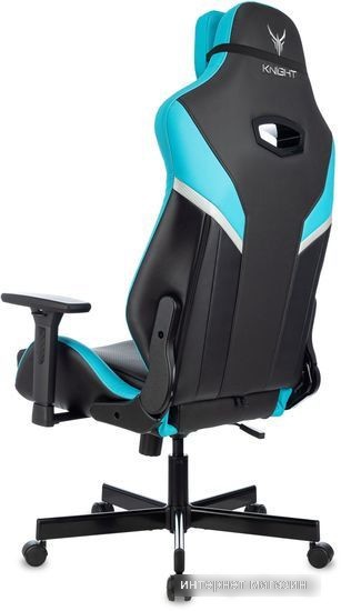 Кресло Knight Thunder 5X (черный/голубой)