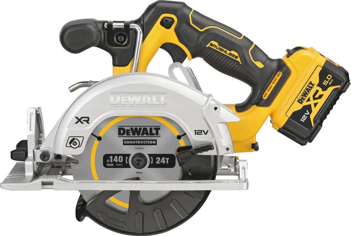 Дисковая (циркулярная) пила DeWalt DCS512P2 (с 2-мя АКБ, кейс)