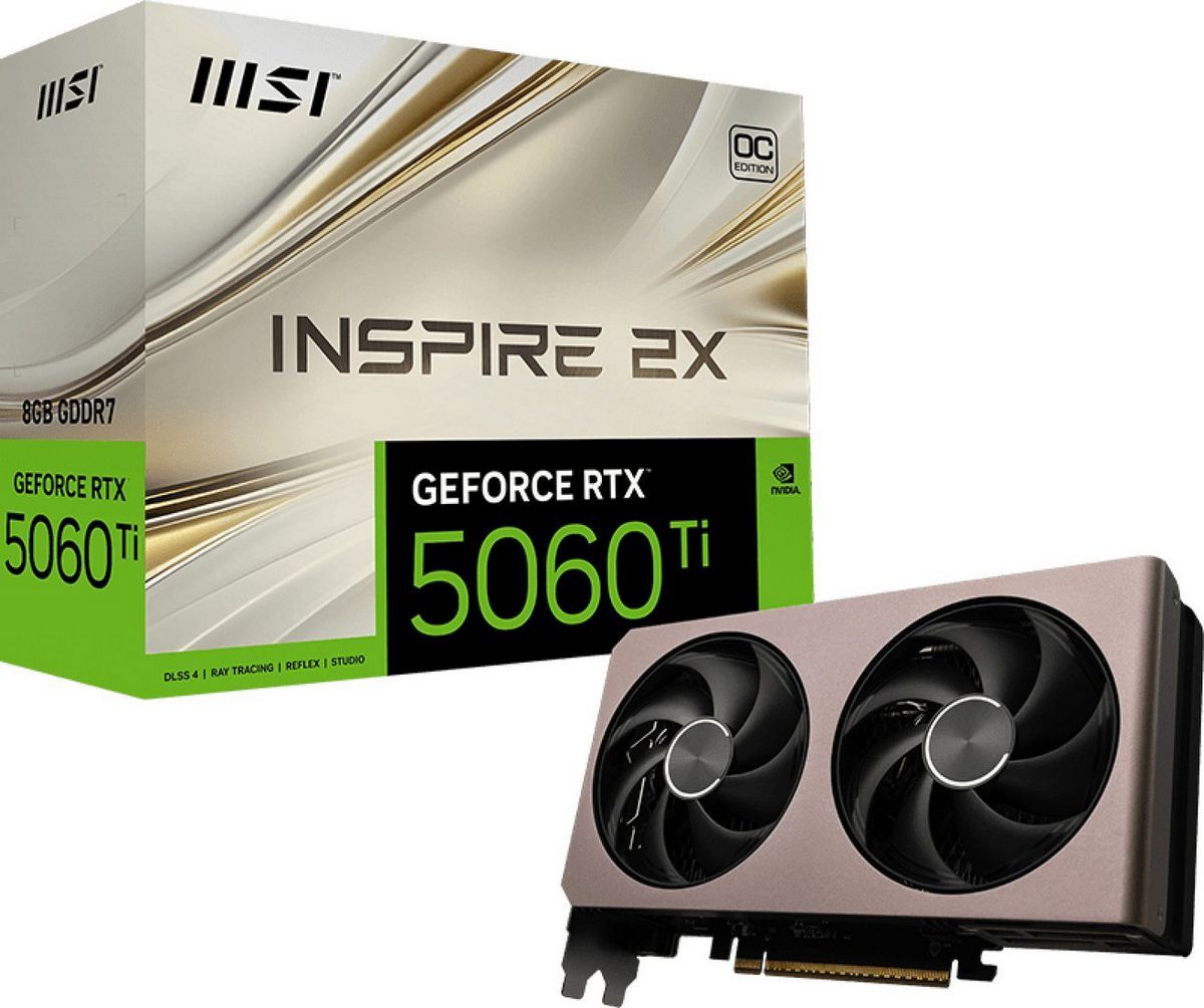 MSI GeForce RTX 5060 Ti 8G Inspire 2X OC