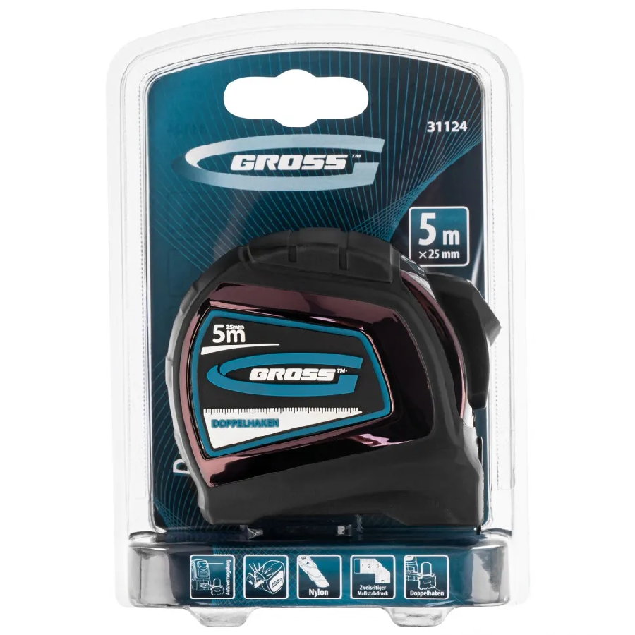 Рулетка GROSS 31124 (5м)