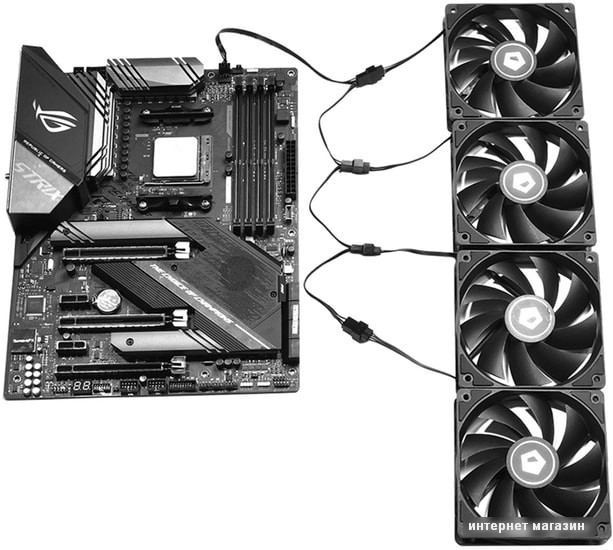Разветвитель ID-Cooling FS-04 PWM
