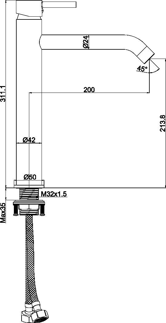Смеситель Maxonor Pure Life PL1187-6