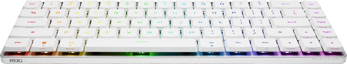 Клавиатура ASUS ROG Falchion Moonlight White (ASUS RX Low Profile Red)