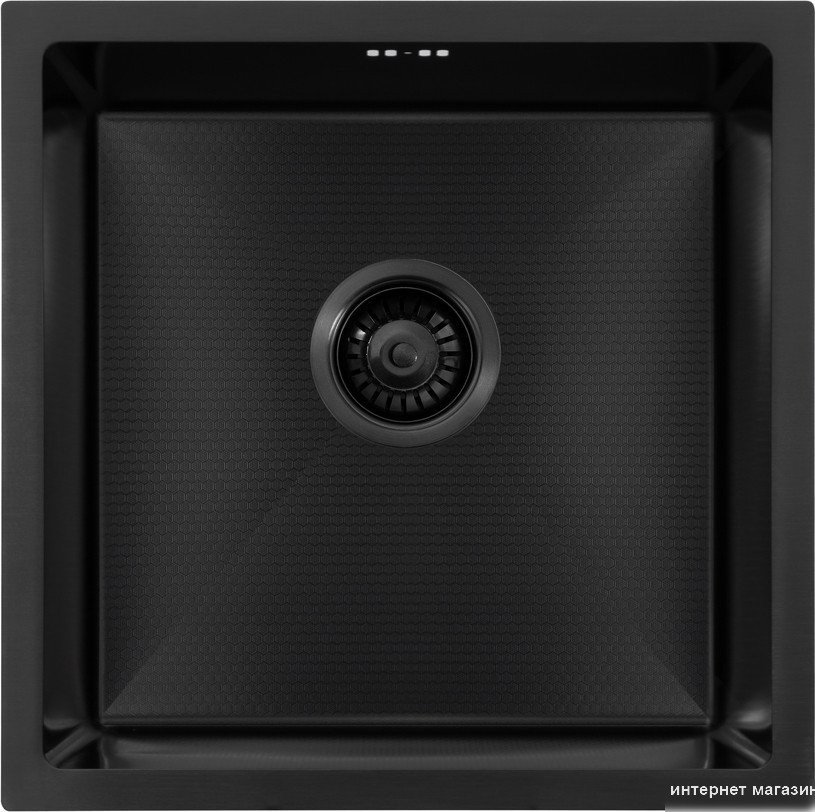 Кухонная мойка ARFEKA ECO AR 450*450 BLACK PVD NANO DECOR