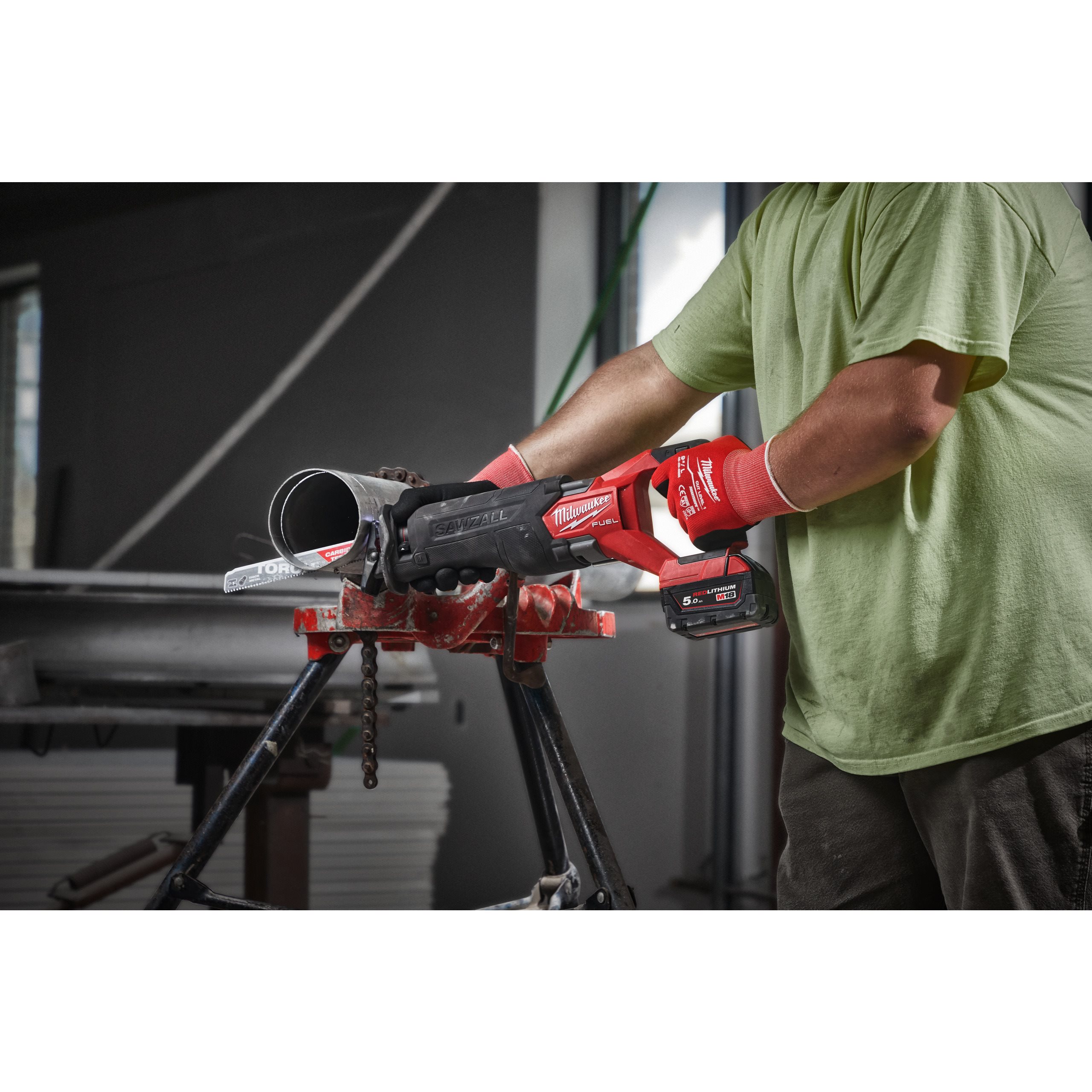 Сабельная пила Milwaukee Fuel M18 M18FSZ-502X 4933478291 (с 2-мя АКБ, кейс)