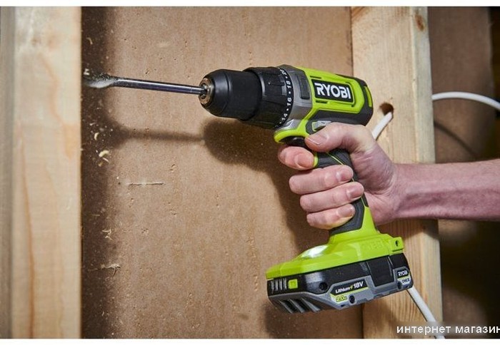 Дрель-шуруповерт Ryobi RDD18-2C20S 5133005520 (с 2-мя АКБ 2 Ач, сумка)