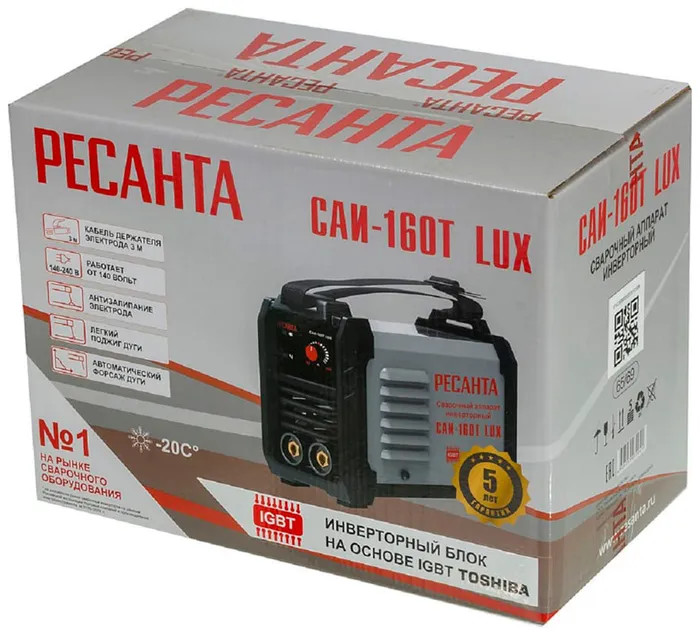 Сварочный инвертор Ресанта САИ-160Т LUX
