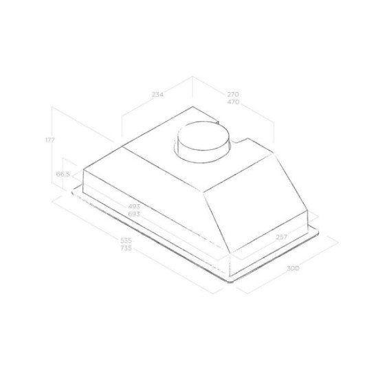 Кухонная вытяжка Elica Era C WH/A/52