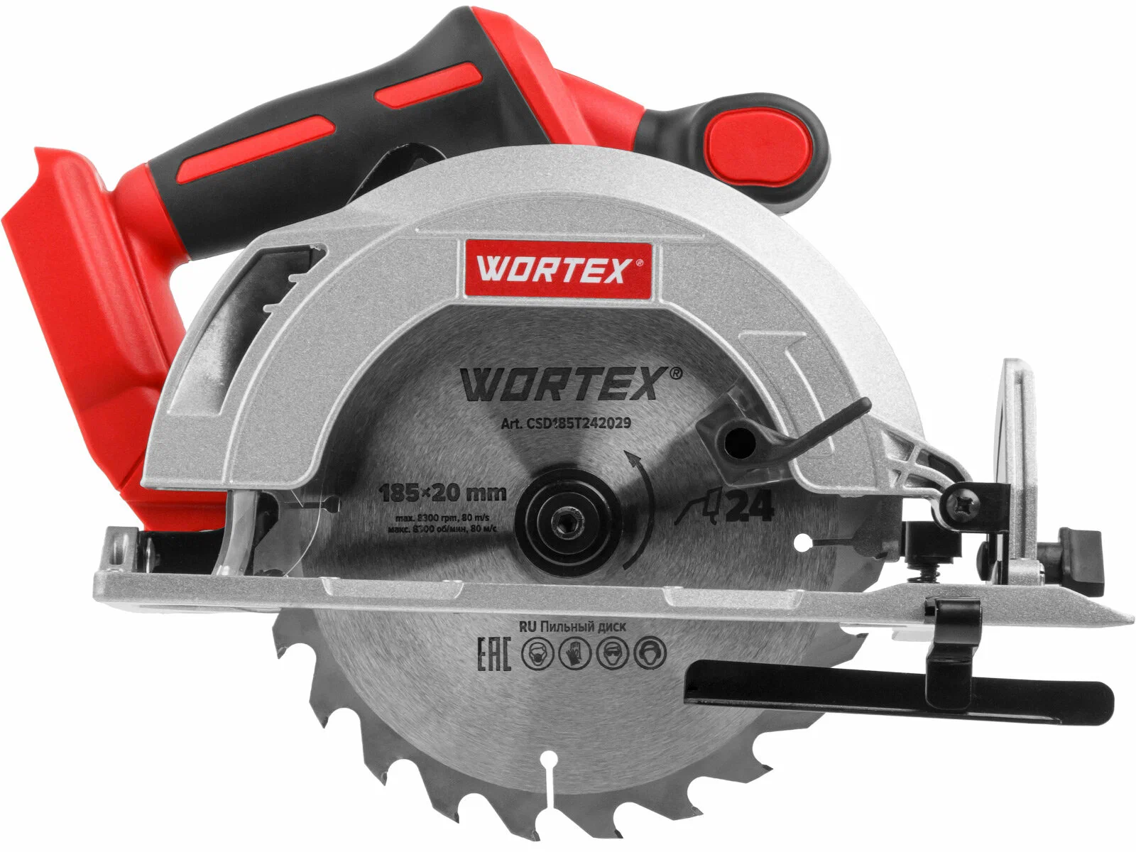 Дисковая (циркулярная) пила Wortex CCS 1819-1 1329533 (с 1-м АКБ, кейс)