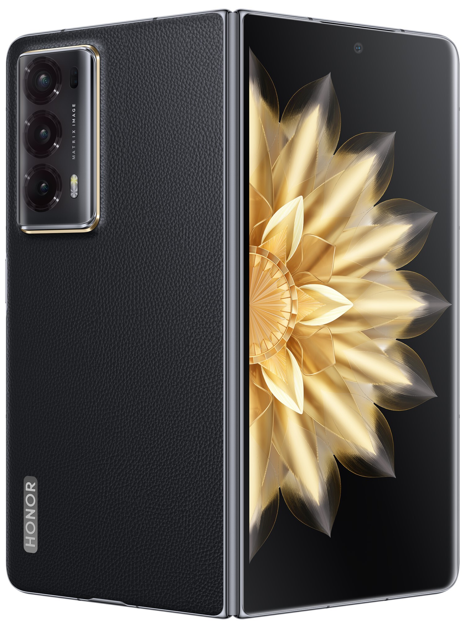 Смартфон HONOR Magic V2 16GB/512GB международная версия (черный кожаный)