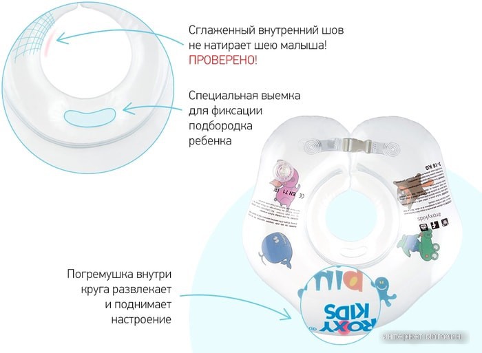 Надувной круг на шею Roxy Kids Bimbo RN-004