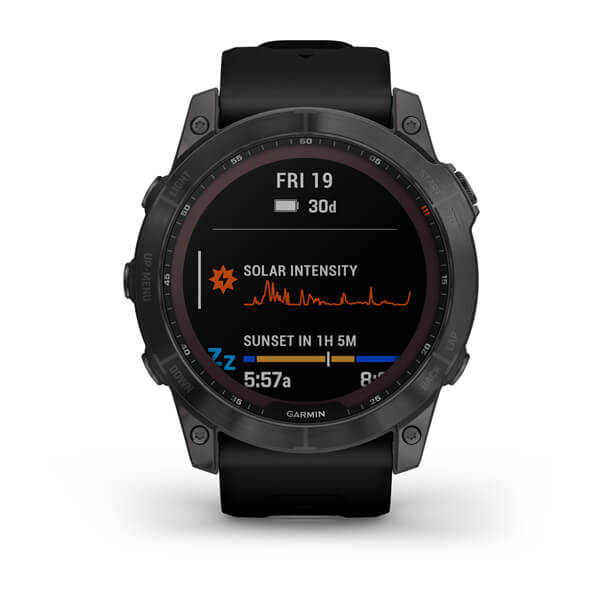 Умные часы Garmin Fenix 7X Sapphire Solar 51 мм (серый карбон/черный)
