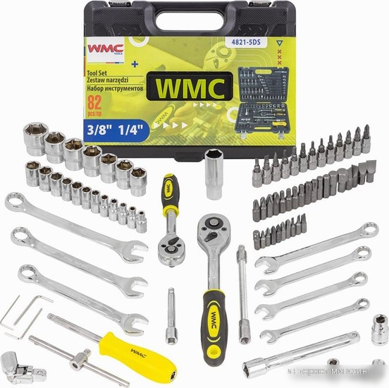 Универсальный набор инструментов WMC Tools WMC-4821-5DS-м (82 предмета)