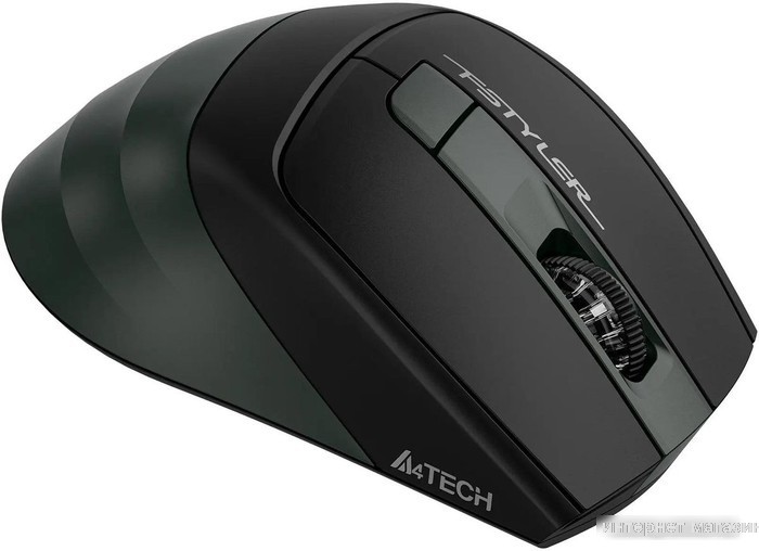 Мышь A4Tech Fstyler FB35S (черный/темно-зеленый)