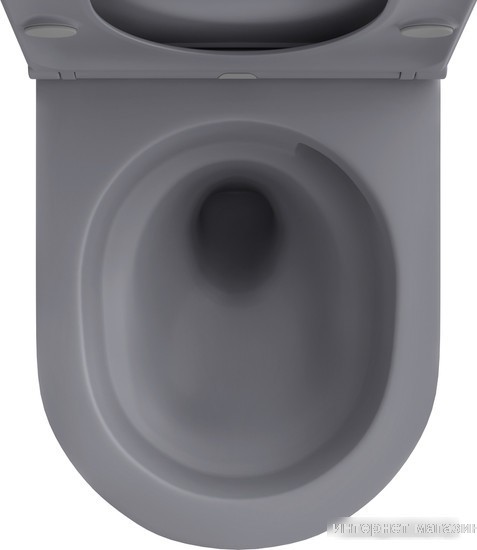 Унитаз подвесной Wellsee Chalice Perfection RimFree 182610001 (чаша, пневмокрышка, матовый серый)
