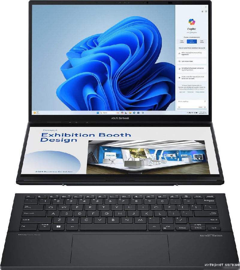 Рабочая станция ASUS Zenbook 14 Duo OLED UX8406MA-QL437W