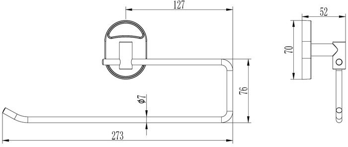 Держатель для бумажных полотенец Ledeme L1903-2