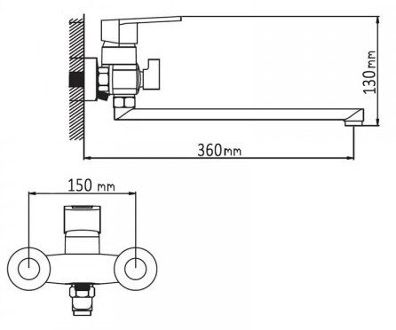 Смеситель Wisent WP2230-7