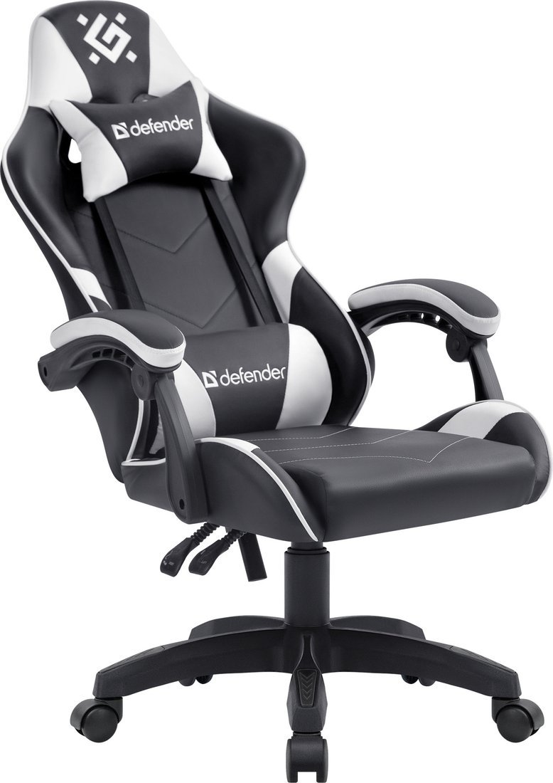 Игровое (геймерское) кресло Defender Companion (черный/белый)