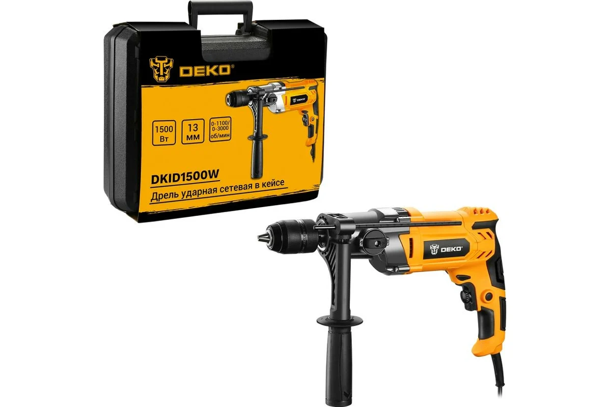 Ударная дрель Deko DKID1500W 063-4322