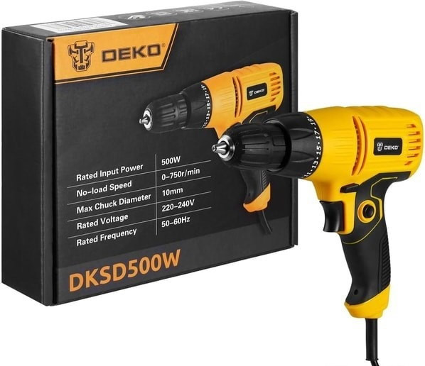 Безударная дрель Deko DKSD500W