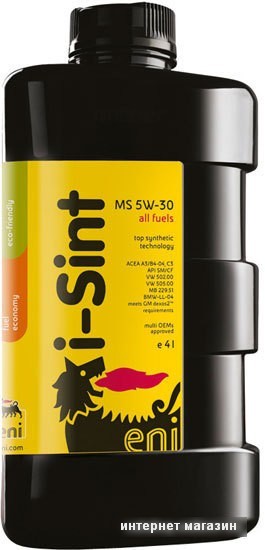 Моторное масло Eni i-Sint MS 5W-30 4л