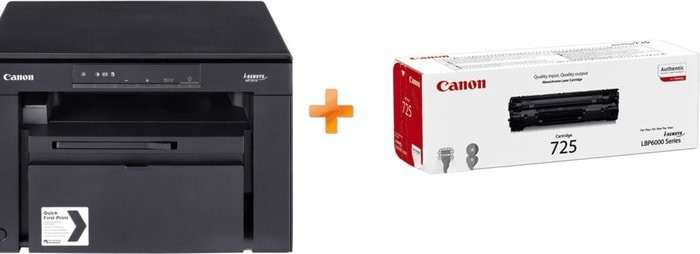 МФУ Canon i-SENSYS MF3010 + 2 картриджа