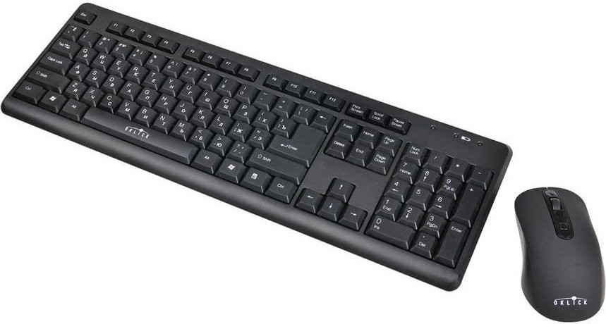 Мышь + клавиатура Oklick 270M Wireless Keyboard & Optical Mouse