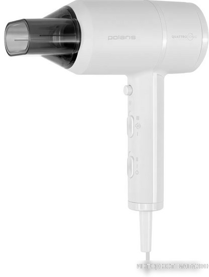 Фен Polaris PHD 2044Ti Quattro Ionic (белый/серый)