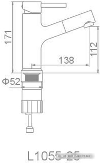 Смеситель Ledeme l1055-25