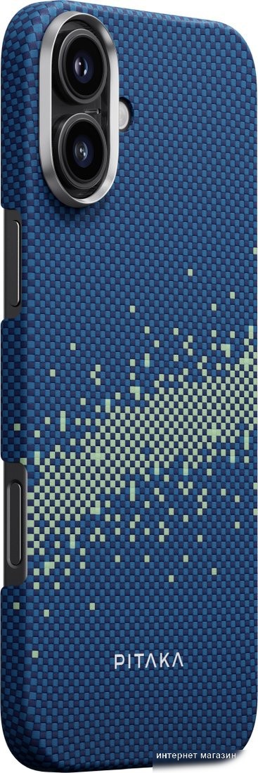 Чехол для телефона Pitaka StarPeak Tactile Woven для iPhone 16 (синий)