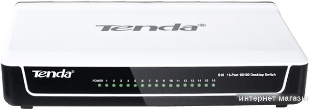 Коммутатор Tenda S16