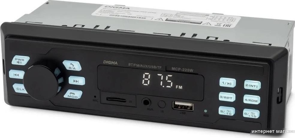 USB-магнитола Digma MCP-225W