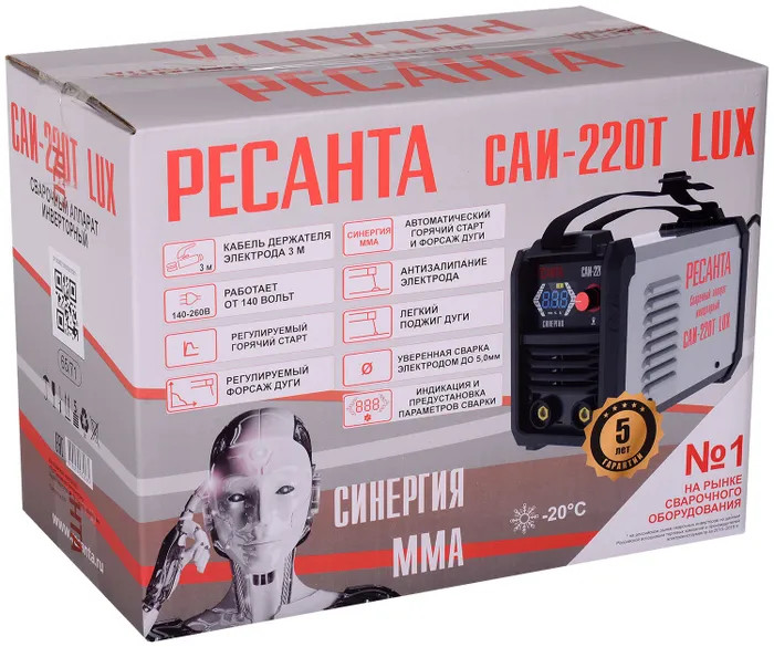 Сварочный инвертор Ресанта САИ-220Т LUX