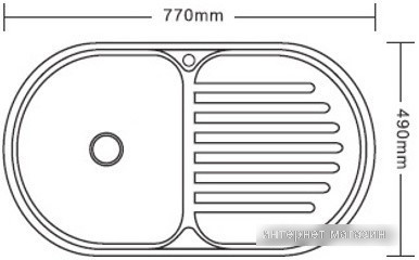Кухонная мойка Ledeme L67749-L