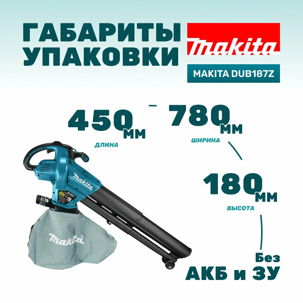 Ручная воздуходувка Makita DUB187Z (без АКБ)