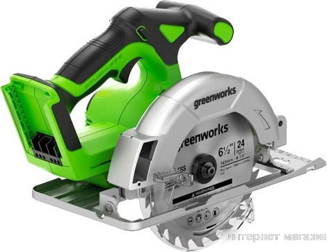 Дисковая (циркулярная) пила Greenworks GD24CS165 1501607 (без АКБ)