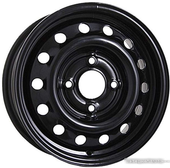 Штампованные диски Magnetto Wheels 16017 16x6.5" 4x100мм DIA 60.1мм ET 50мм Black