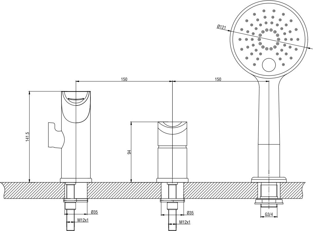 Смеситель Gross Aqua Space 1209288С
